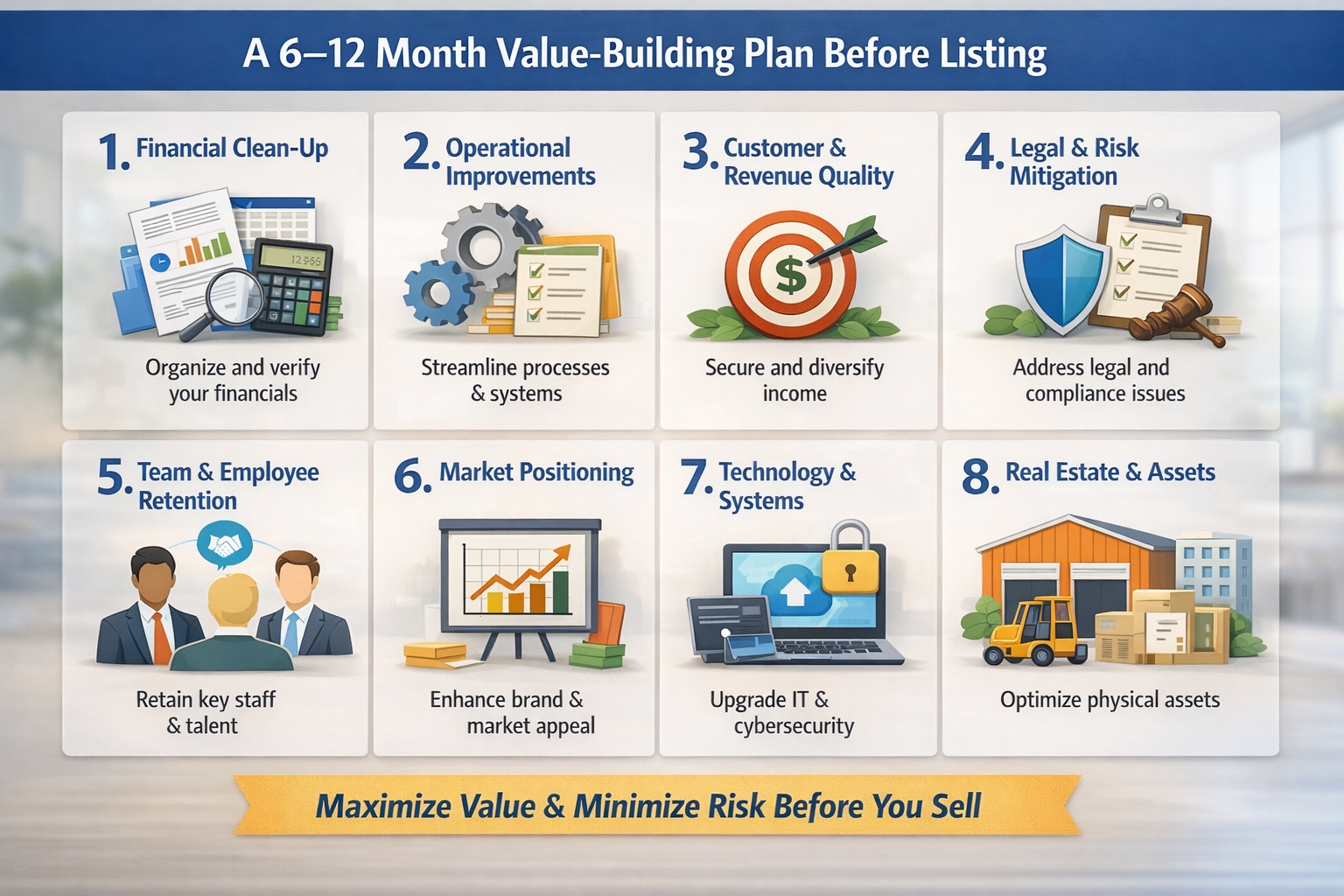 A 6–12 Month Value-Building Plan Before Listing