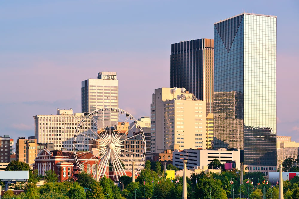 Downtown Atlanta, Georgia, USA skyline.