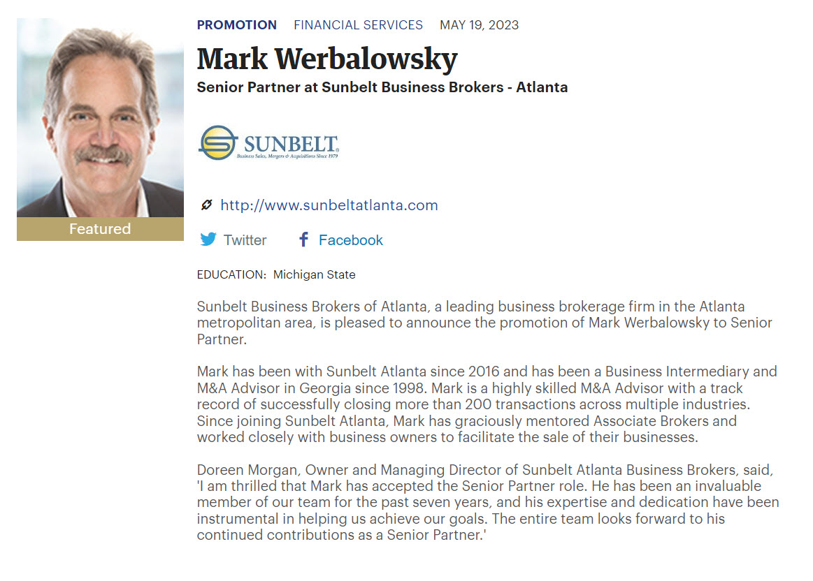 Mark W. Atlanta Business Chronicle