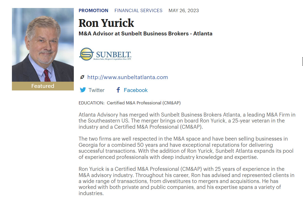 Ron Y Atlanta Business Chron PR