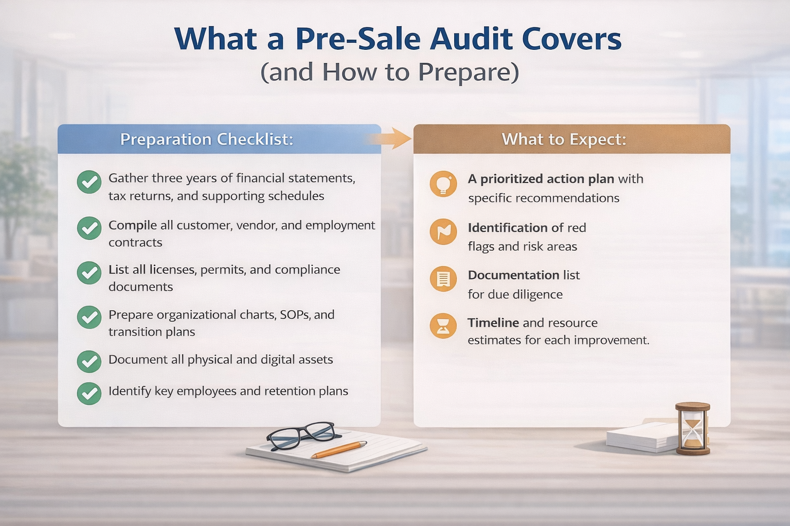 What a Pre-Sale Audit Covers (and How to Prepare)